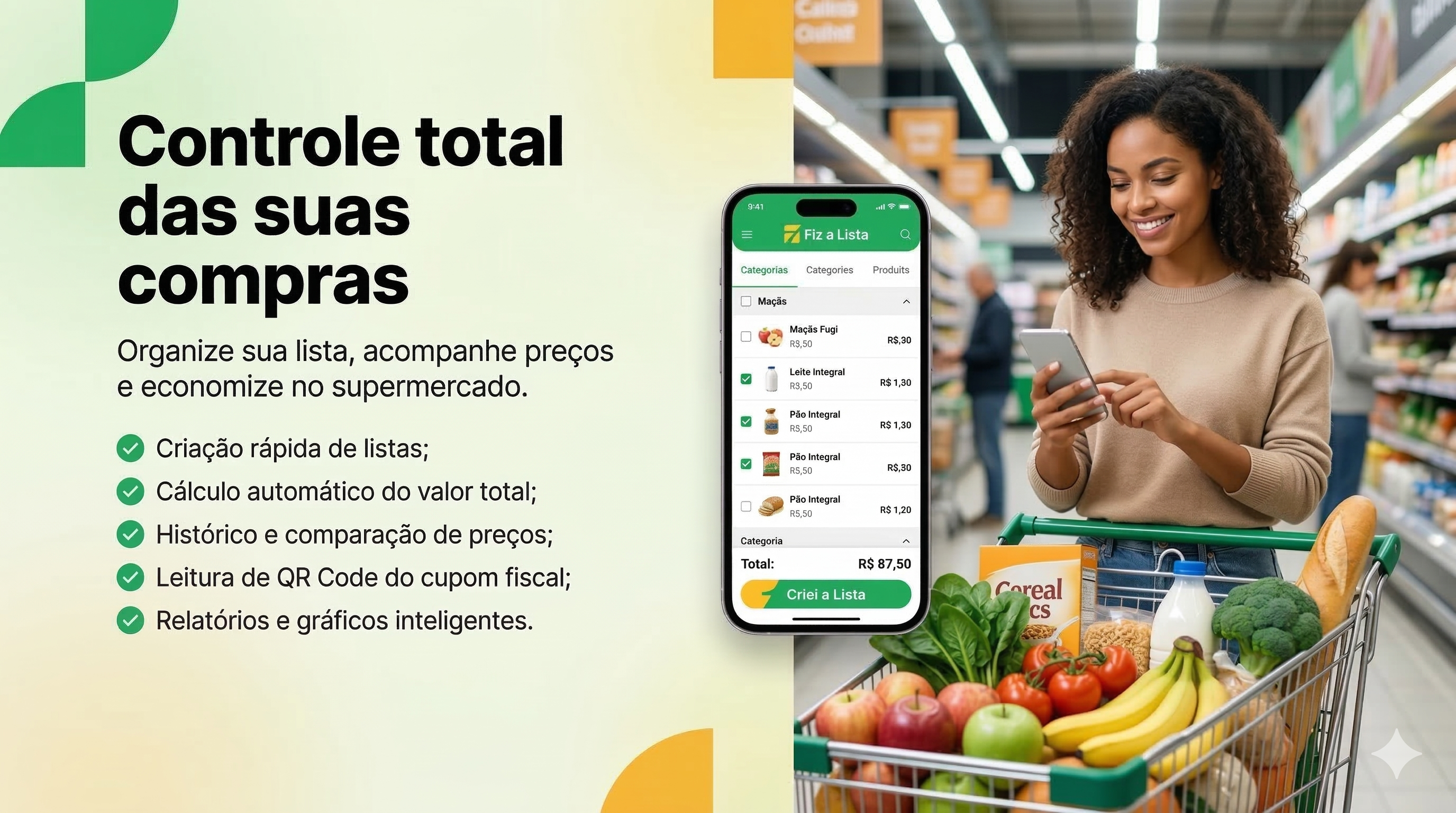 Sua lista sempre no bolso — Fiz a Lista no celular